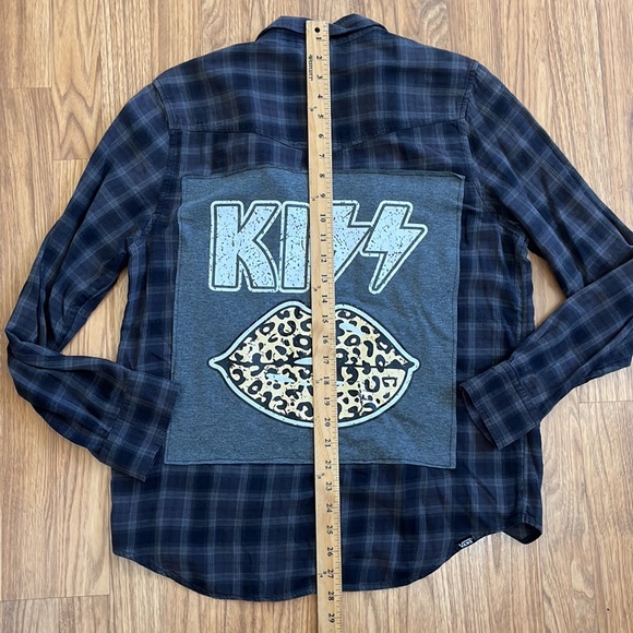 Kiss Flannel Shirt unisex Small S - Picture 3 of 7